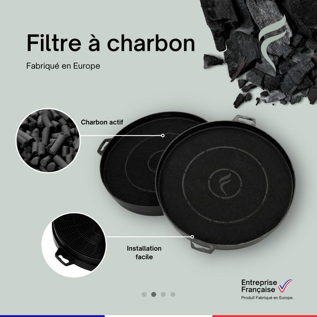 Accessoire Hotte Whirlpool Filtre charbon actif type 200 dkf42