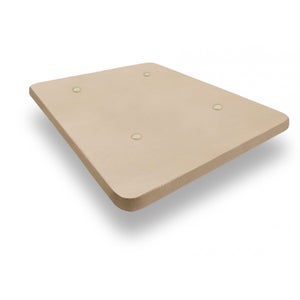 Base Tapizada 3D con Aireadores Antimoho Color Beige con Patas de Madera