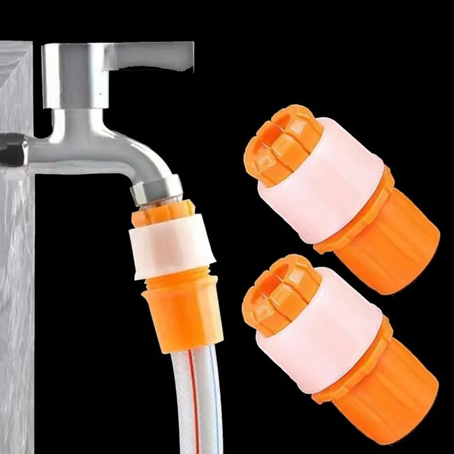 2 pièces universel robinet Interface tuyau d'eau connecteurs rapides  anti-retour Irrigation joints rapides accessoire de tuyau d'arrosage de  jardin