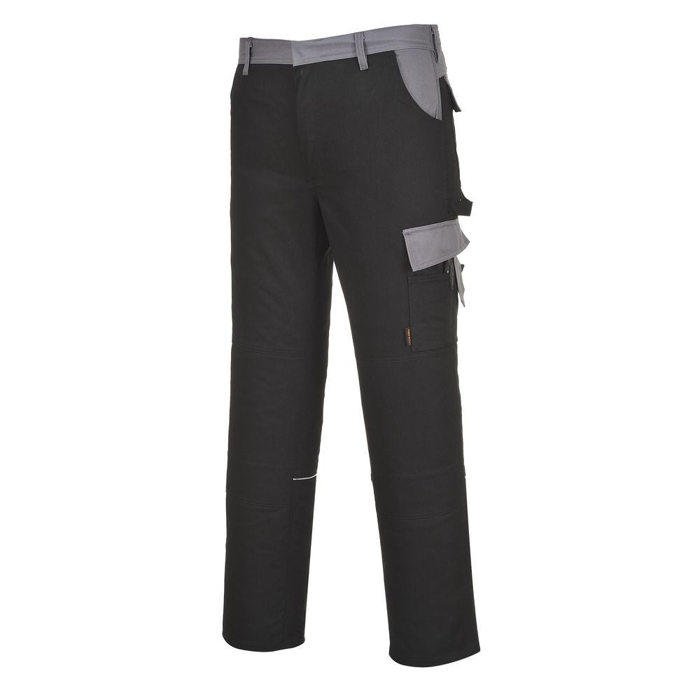 Pantalon De Travail Multipoches Portwest Texo Munich Noir Poches Grises ...