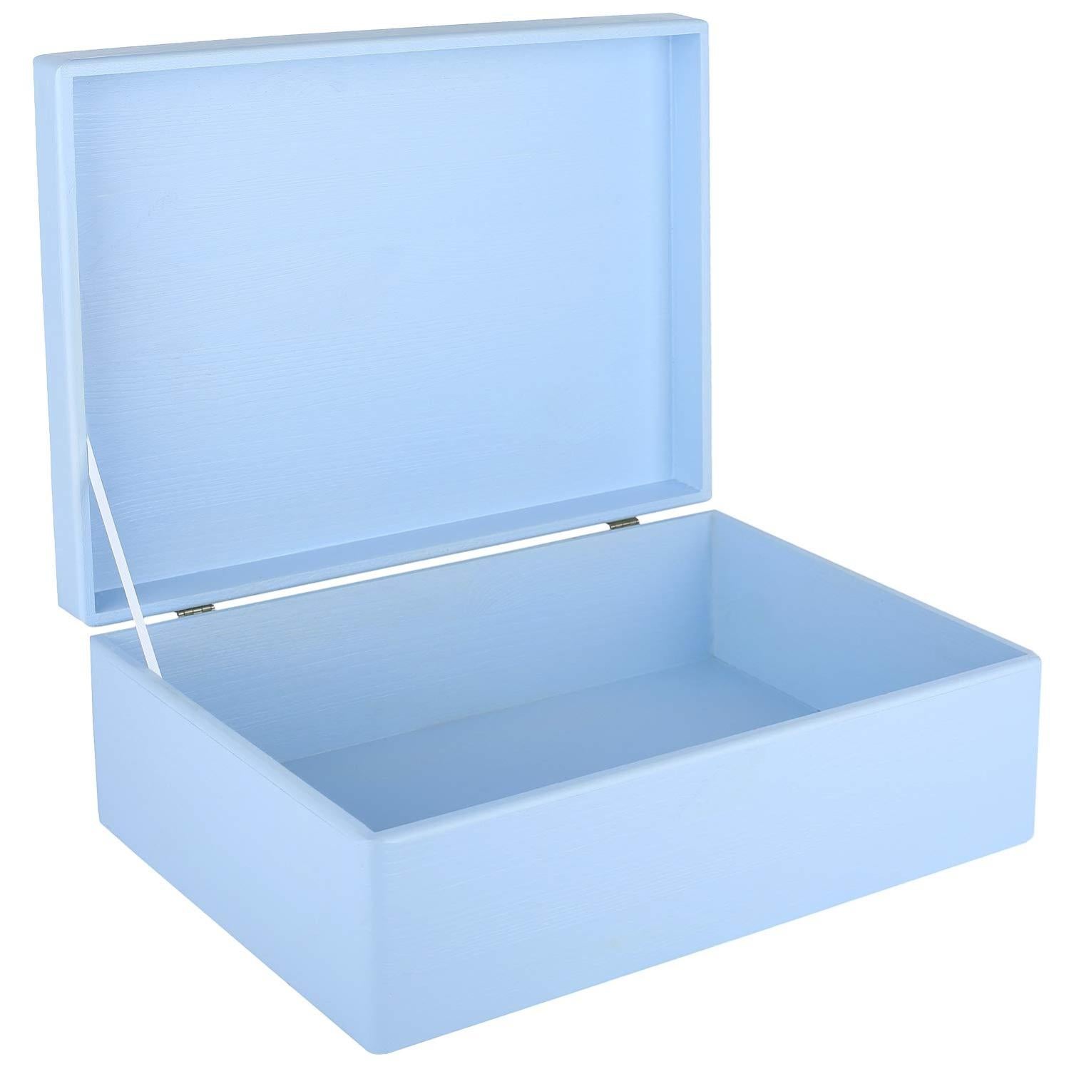 Scatola In Legno Con Chiave 30x20x14 Cm - Per Oggetti Di Valore, Decorabile - Foto 8
