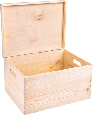 Boîte en bois, osier, bambou