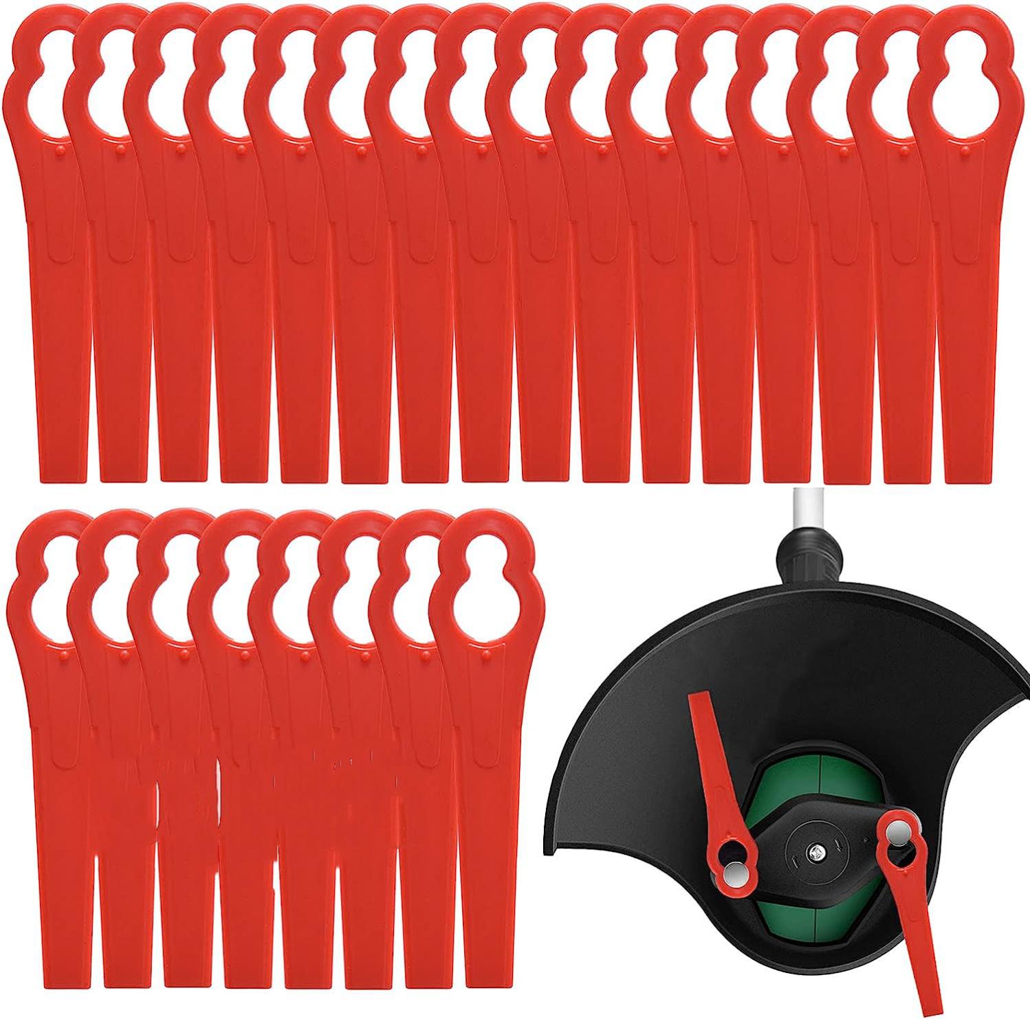 40 Lame Plastiche Per Decespugliatore - Ricambio Per Tosaerba Senza Fili - Foto 11