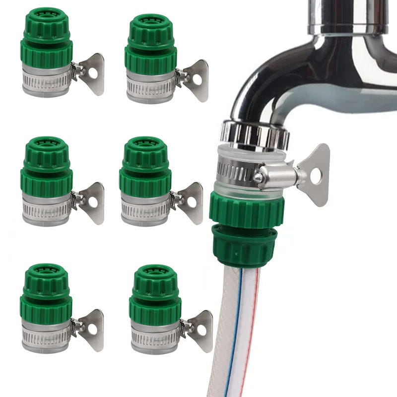 Kit tuyau d'arrosage LianoTM L.10 m D.13 mm + adaptateur robinet - Gamm vert
