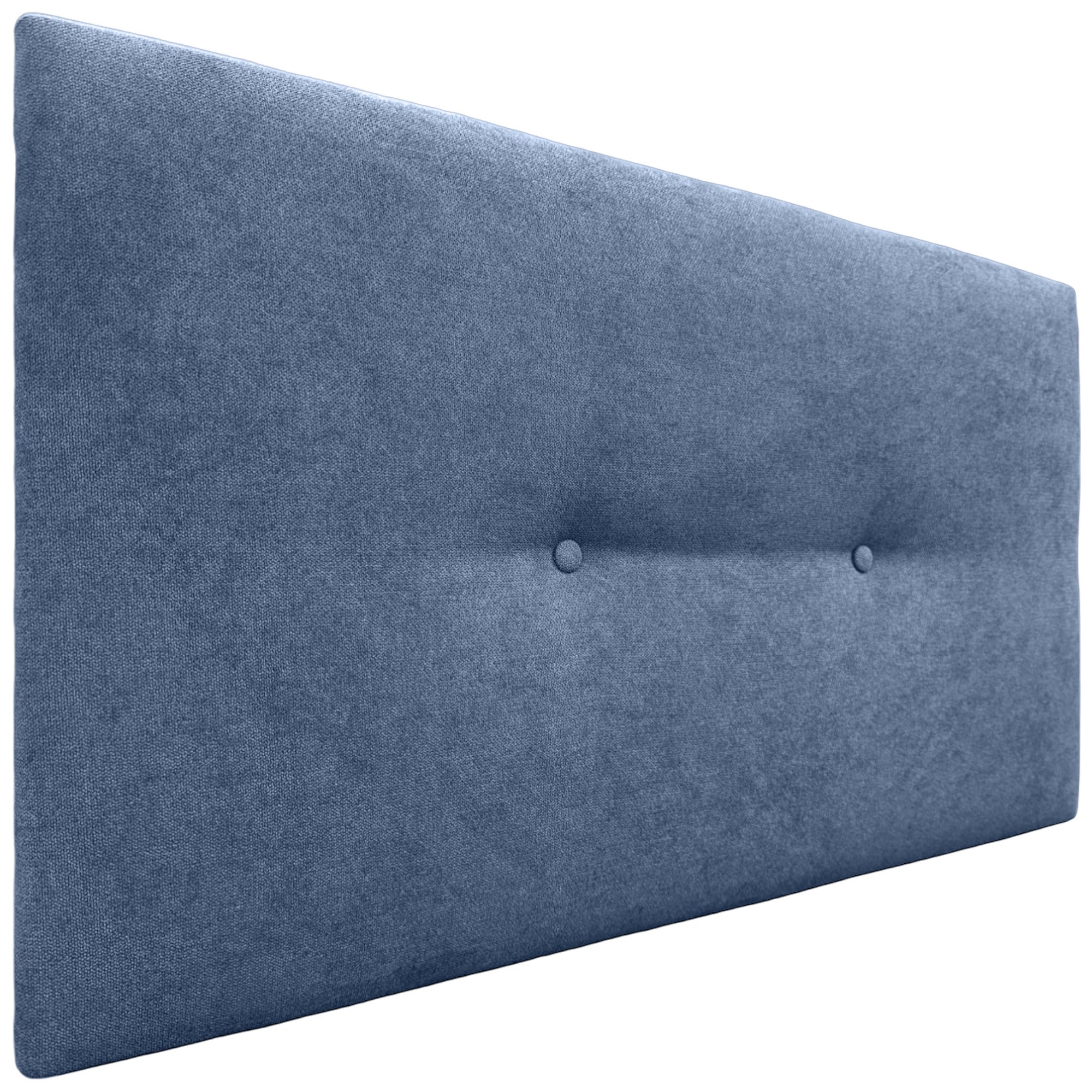 Dhome cabecero de tela aqualine liso con botones 110x50cm camas 105 - azul