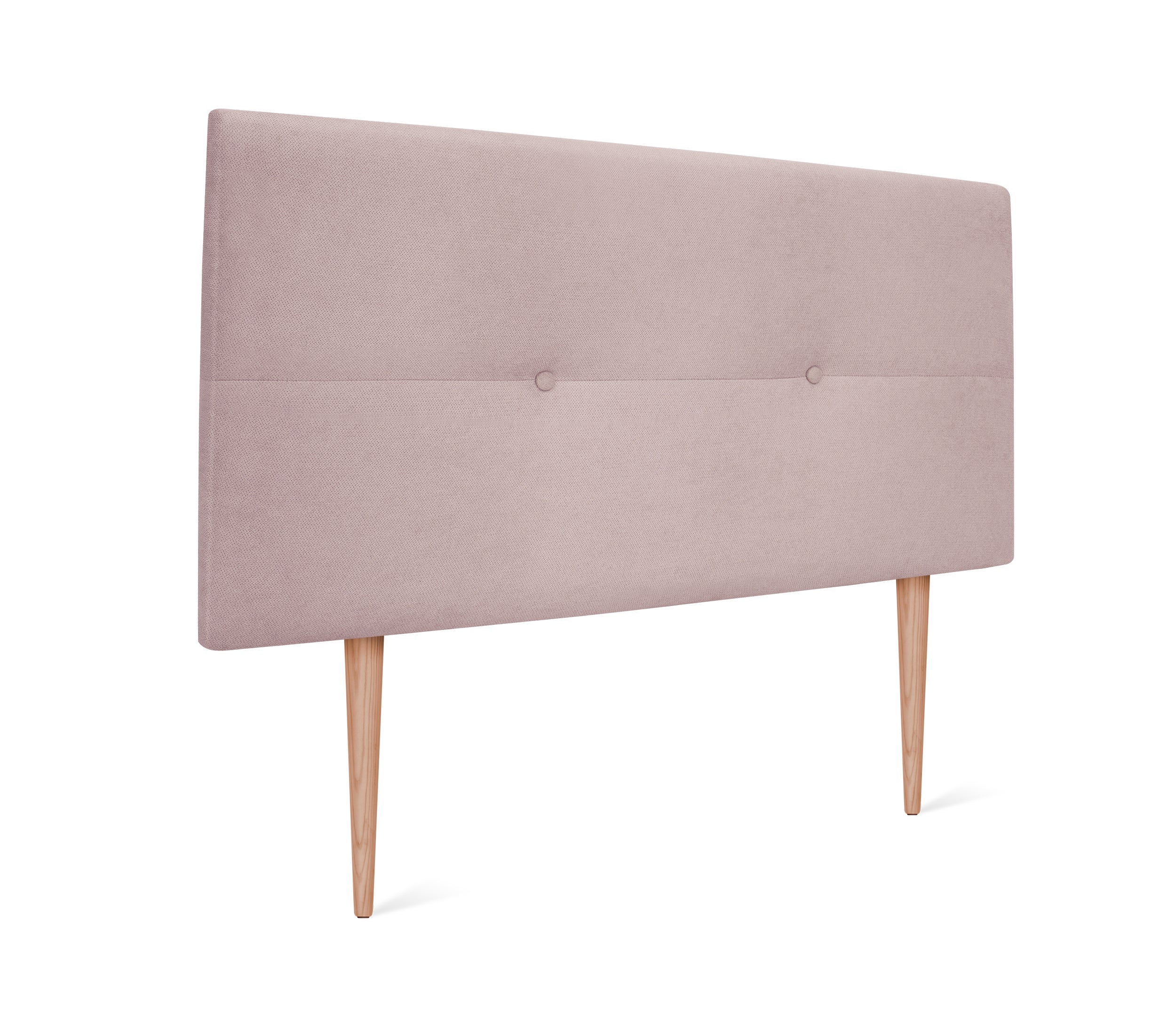 Dhome cabecero de tela aqualine con botones 110x105cm con patas camas 105 - salmón