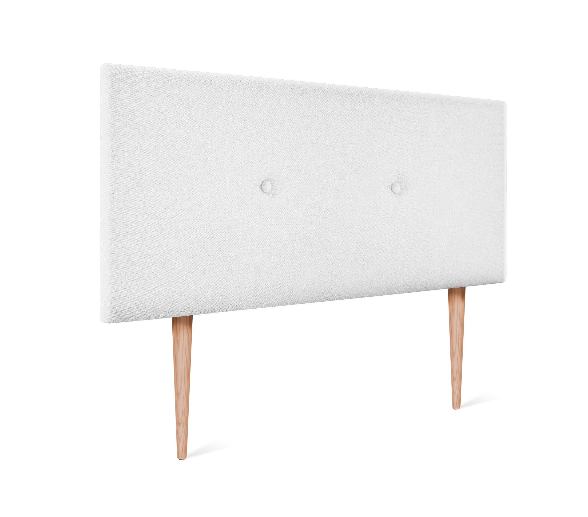 Dhome cabecero de tela aqualine liso con botones 110x105cm con patas camas 105 - blanco