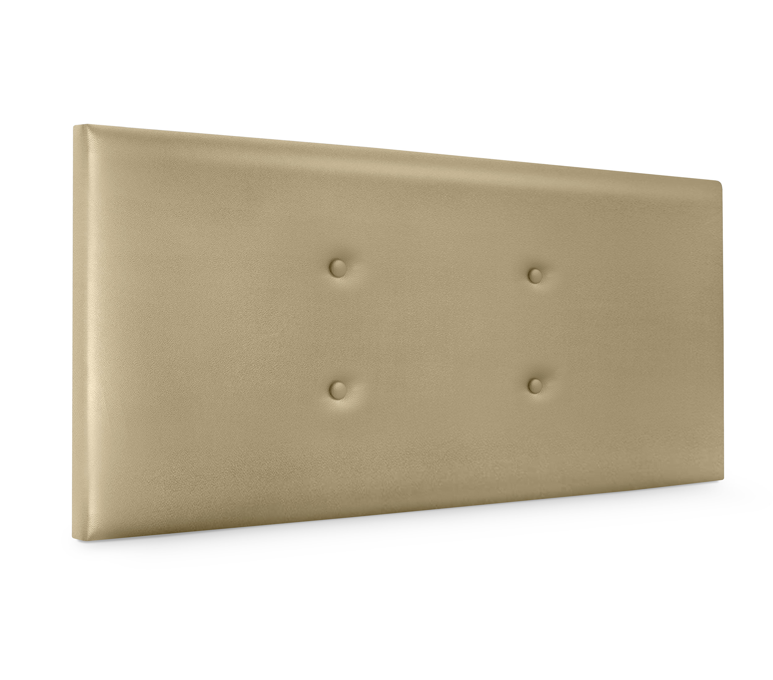 Dhome cabecero de polipiel con 2 hileras de botones 95x50cm camas 90 - champán