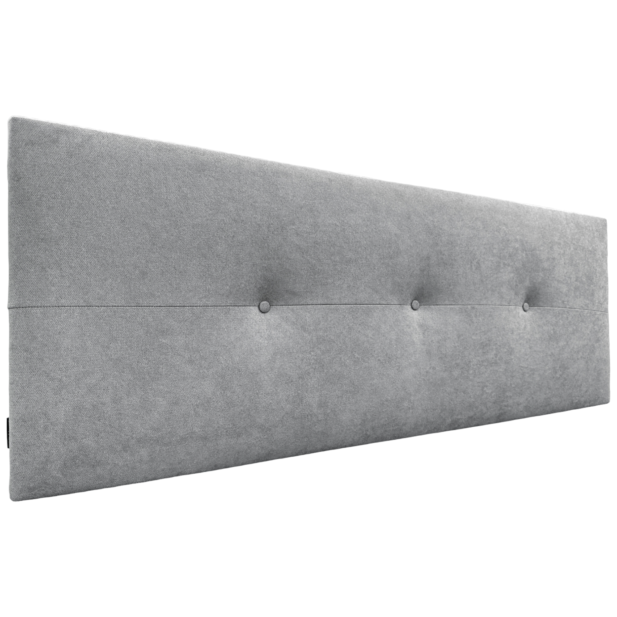 Dhome cabecero de tela aqualine con botones 135x50cm camas 120/135 - gris