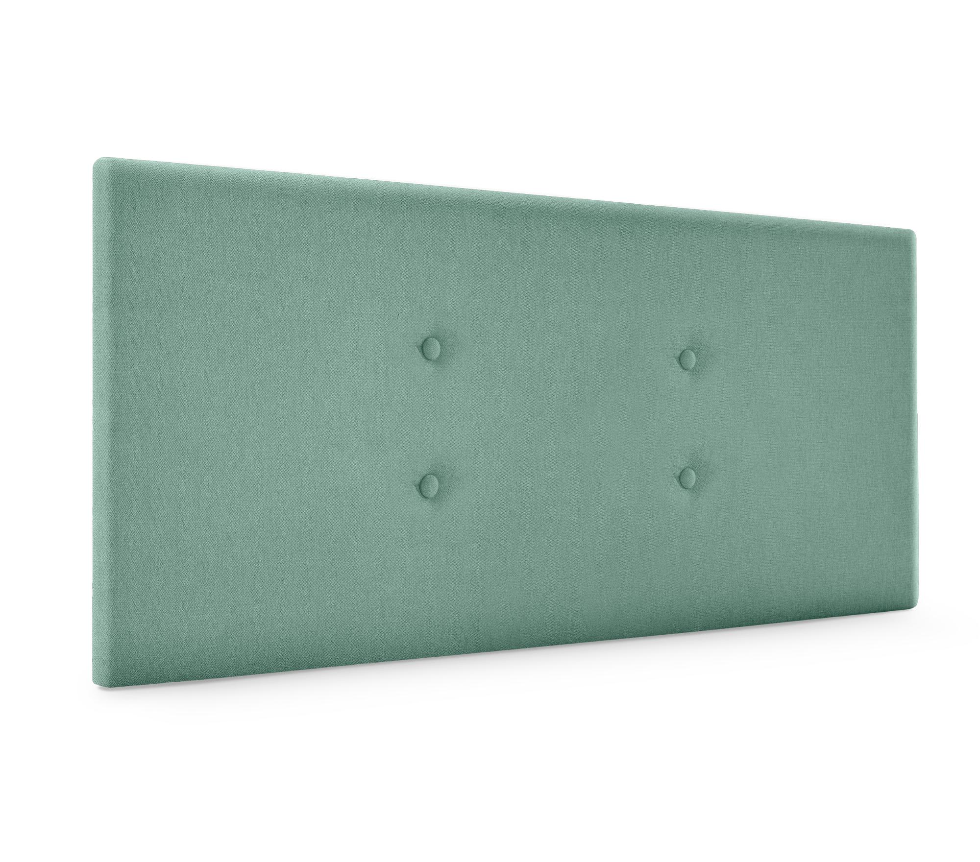 Dhome cabecero de tela aqualine con 2 hileras de botones 95x50cm camas 90 - verde agua