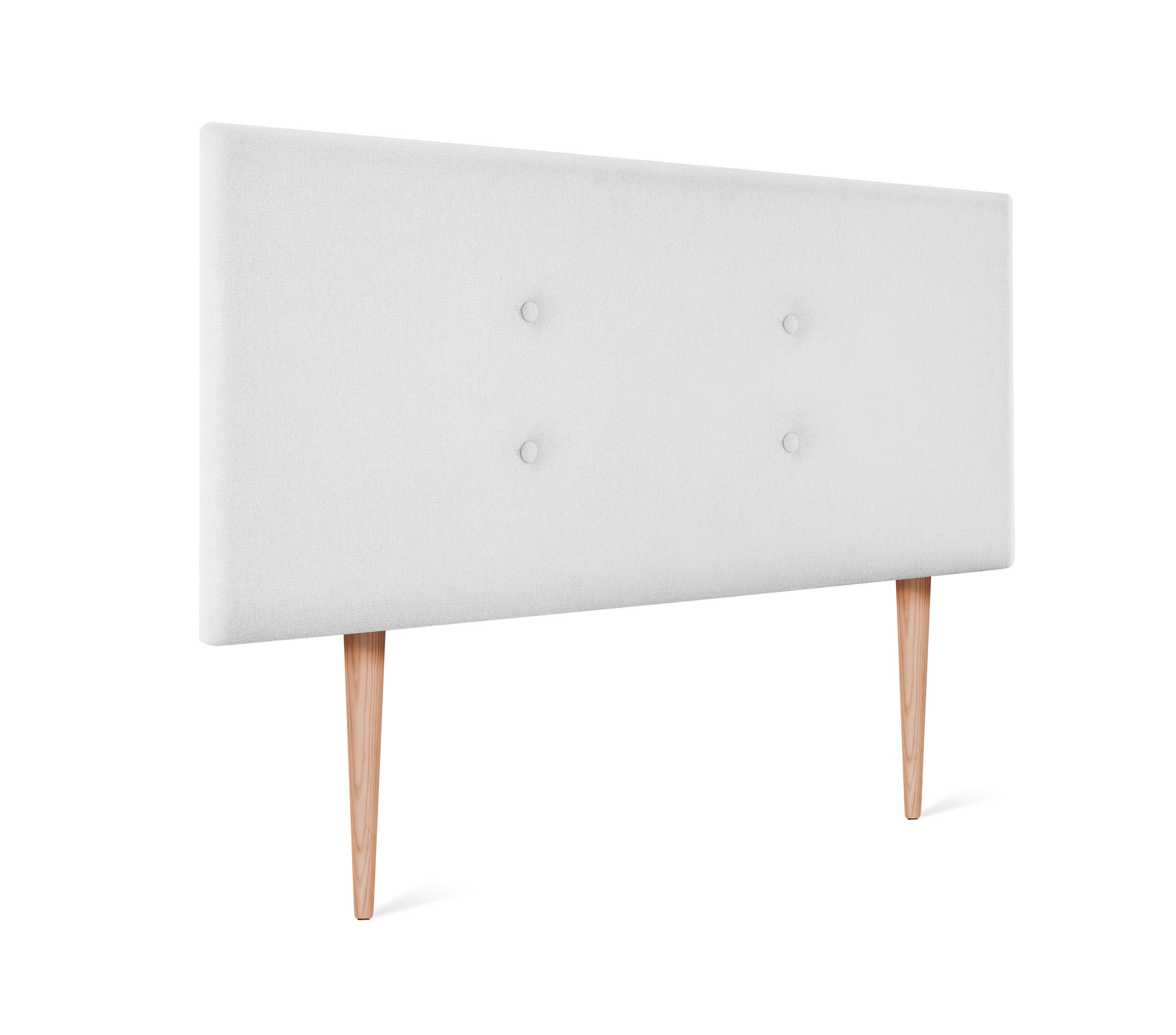 Dhome cabecero de tela aqualine con 2 hileras de botones 110x105cm con patas camas 105 - blanco
