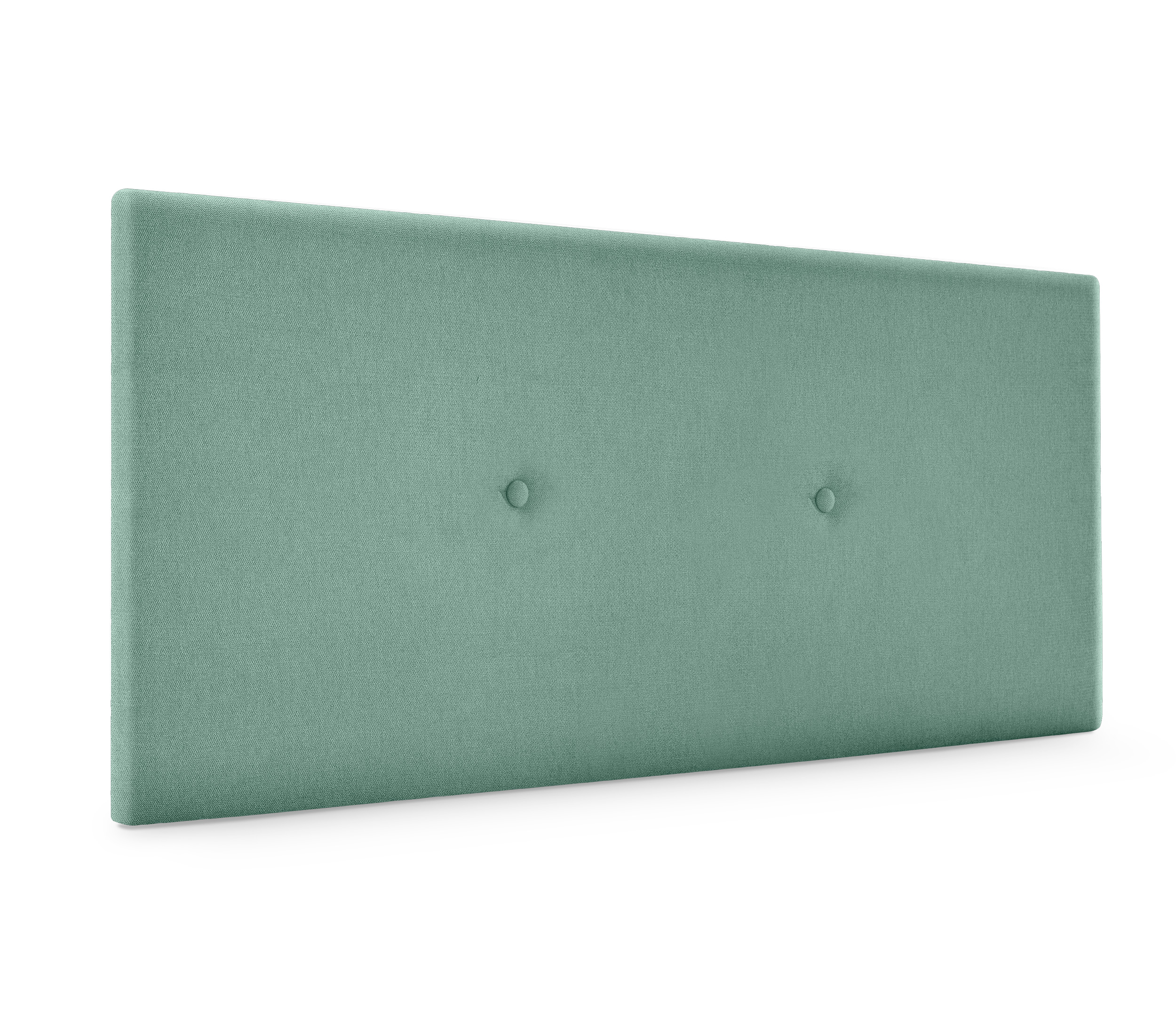 Dhome cabecero de tela aqualine liso con botones 90x50cm camas 80/90 - verde agua
