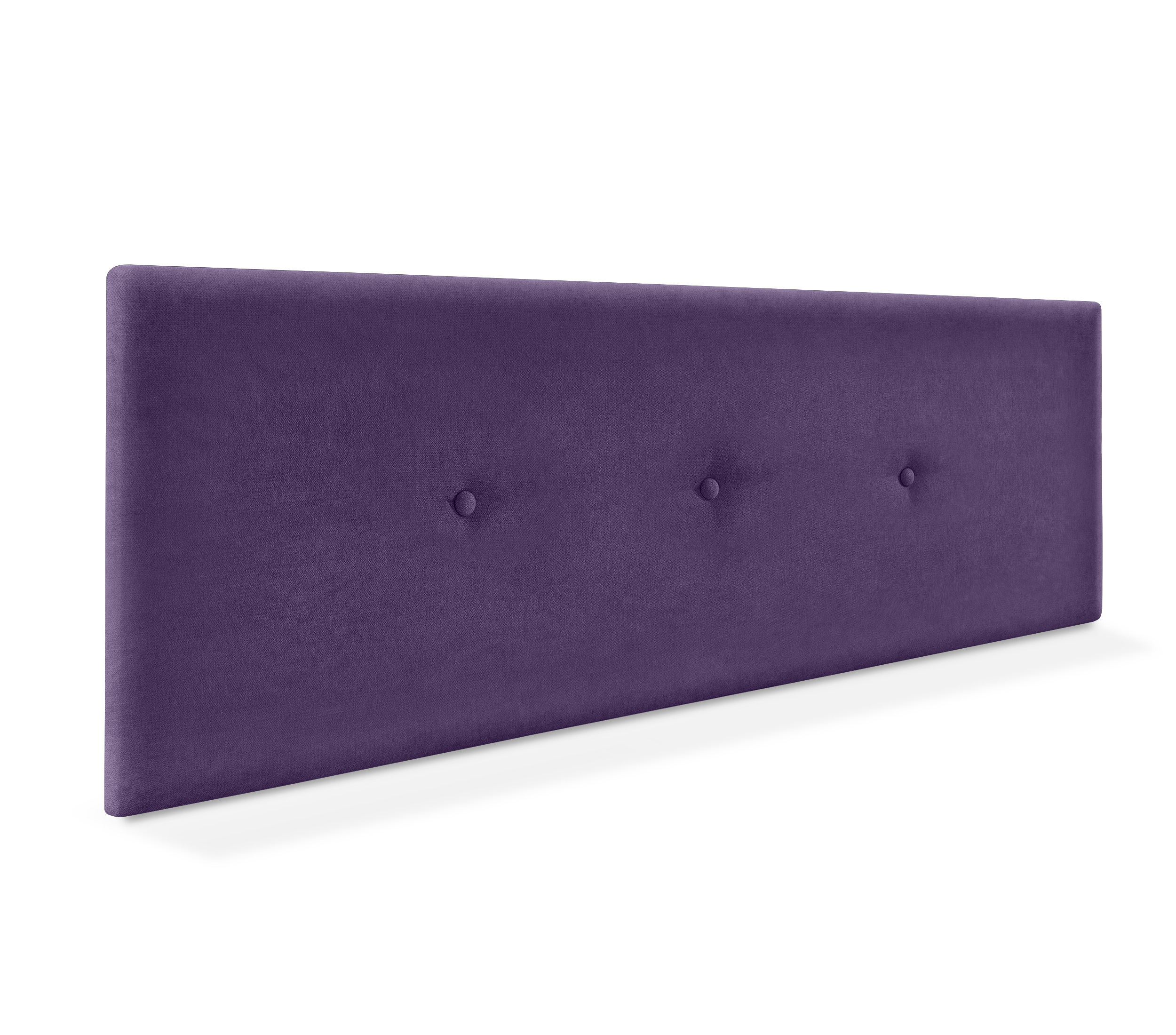 Dhome cabecero de tela aqualine liso con botones 145x50cm camas 135/140 - lila