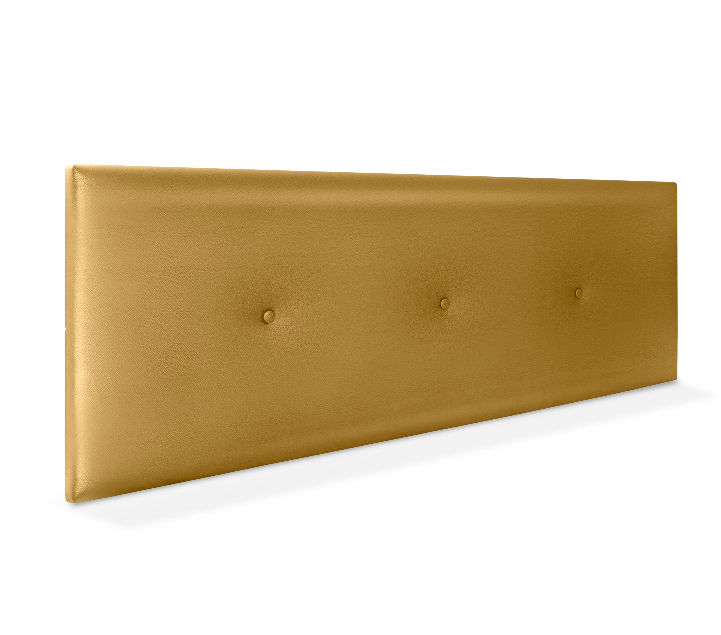 Dhome cabecero de polipiel liso con botones 150x50cm camas 150 - dorado