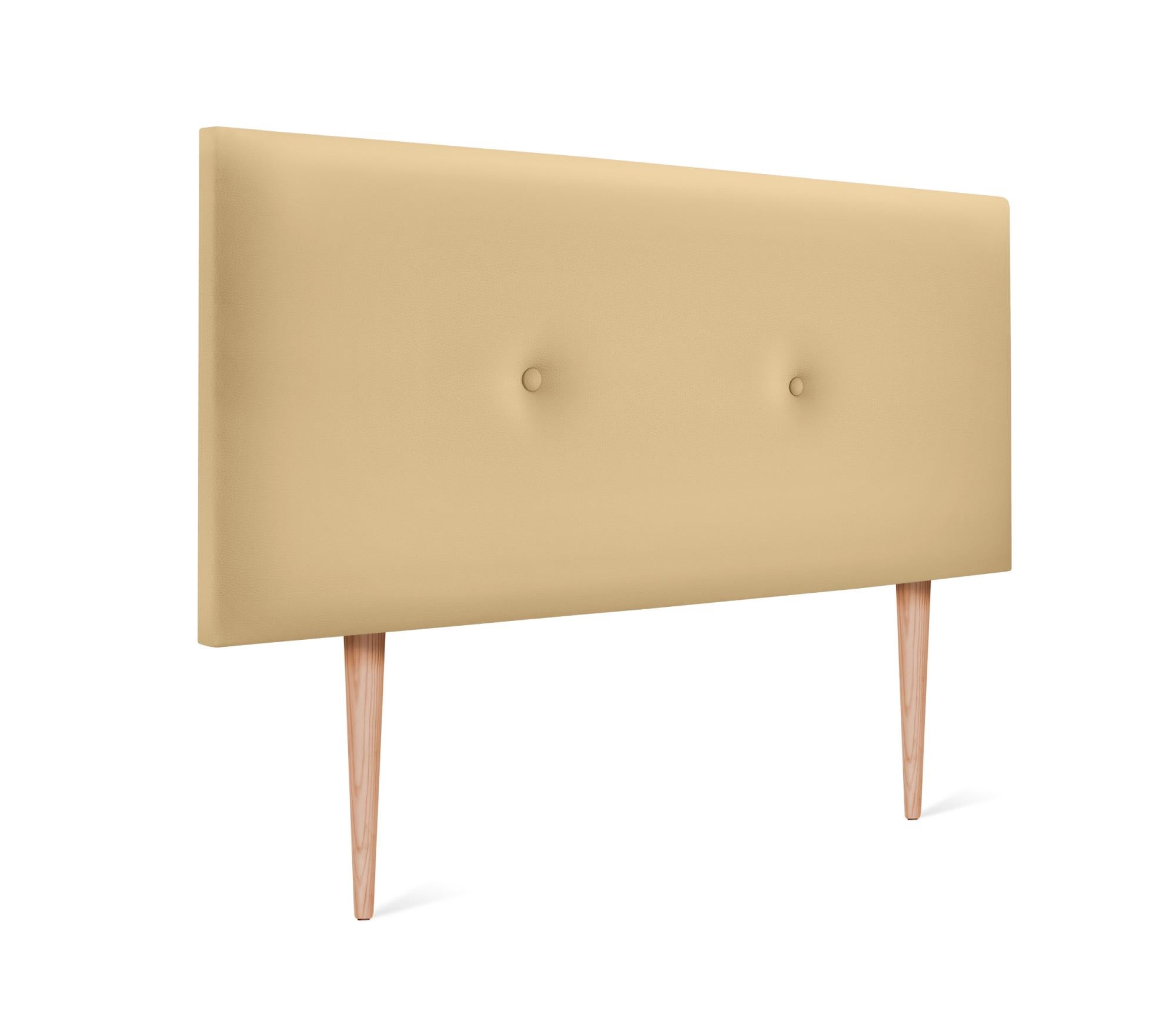 DHOME Testiera in similpelle o in tessuto AQUALINE Pro Testiera imbottita Letto di lusso (Similpelle Blu, 145cm (Letto 120/135/140