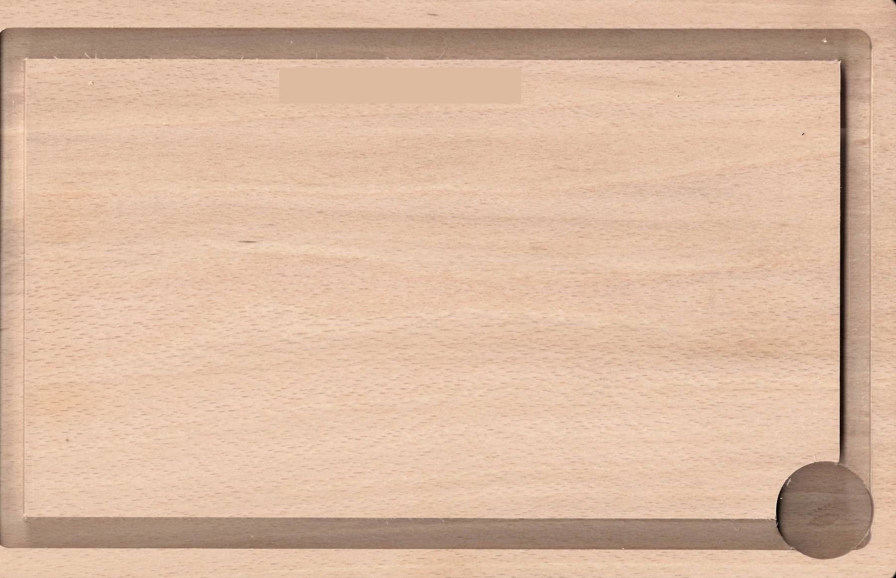 vidaXL Tagliere 50x35x4 cm in Legno Massello di Faggio