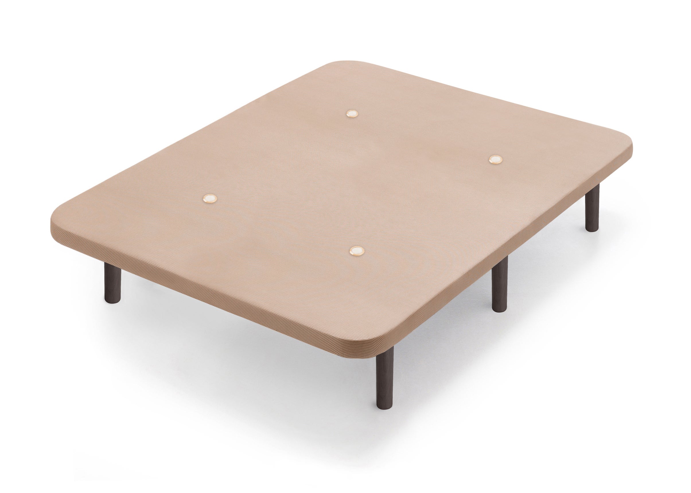 Base tapizada Air 3D Beige 135x190 cm con patas