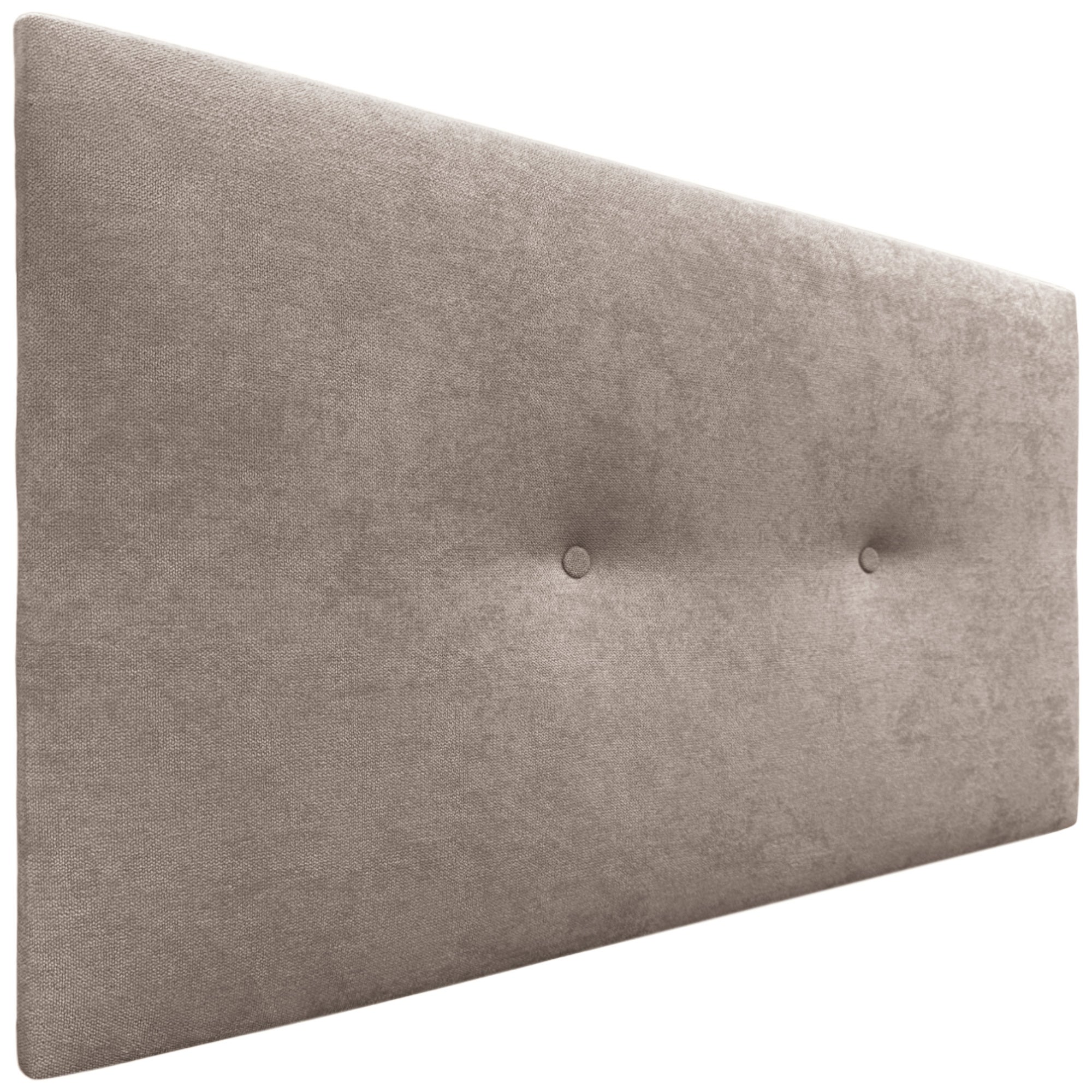 Dhome cabecero de tela aqualine liso con botones 110x50cm camas 105 - tierra