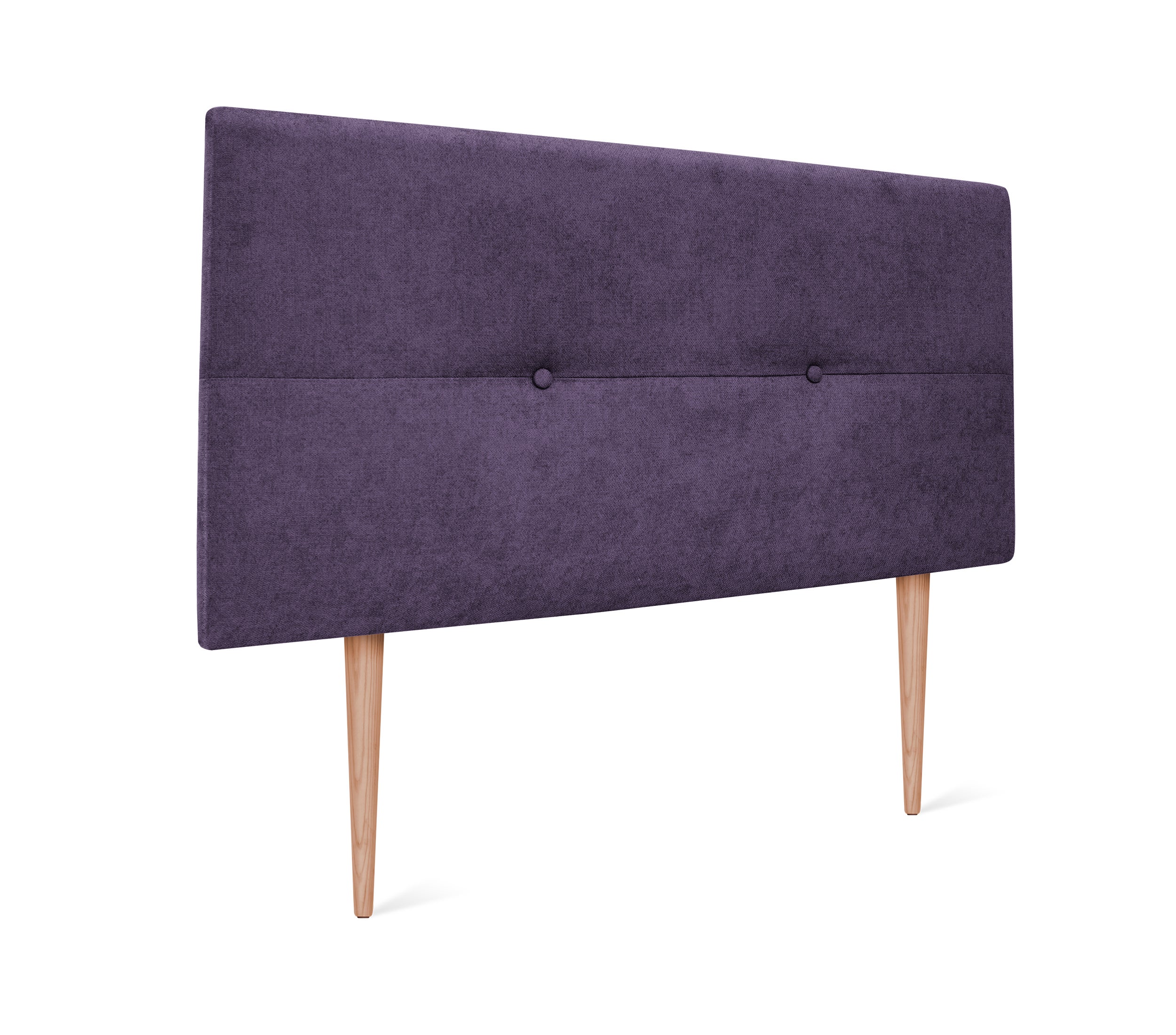 Dhome cabecero de tela aqualine con botones 110x105cm con patas camas 105 - lila