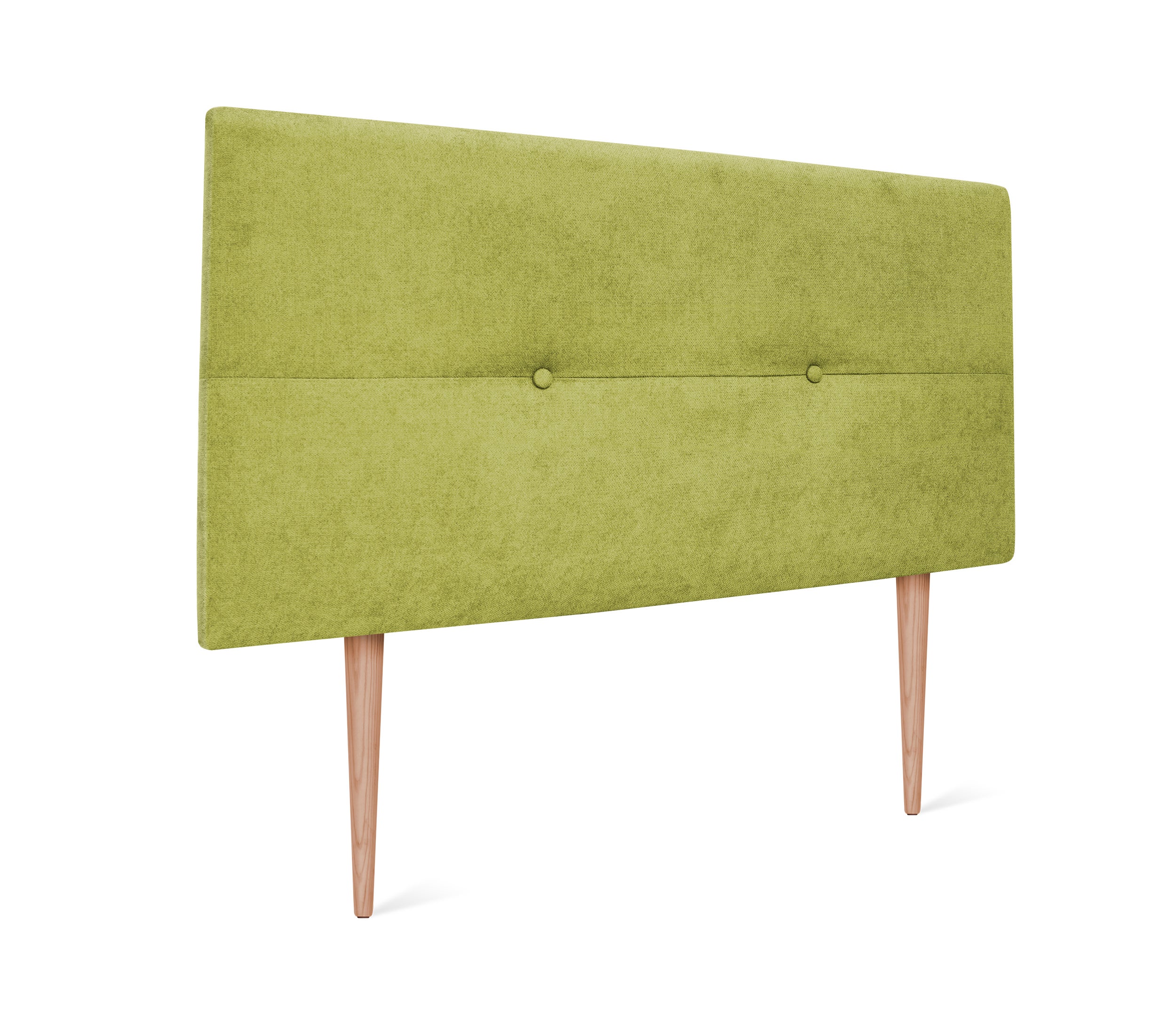 Dhome cabecero de tela aqualine con botones 110x105cm con patas camas 105 - pistacho