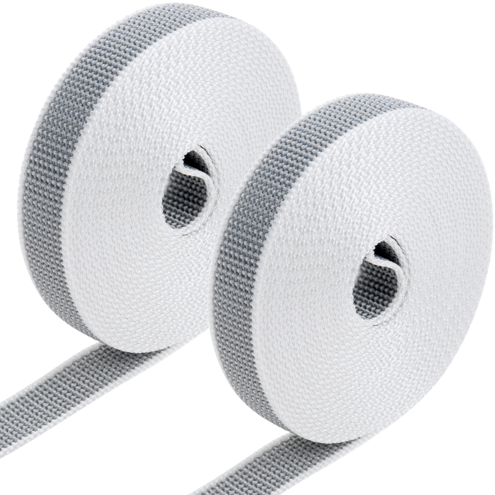 Pack de 2 unidades cinta para persiana de nailon blanca y negra de 18mm x  6m - Hiper Electrón