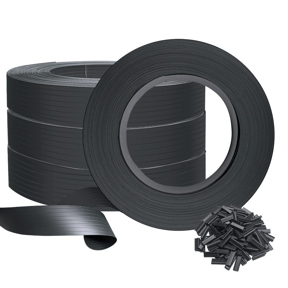 Tiras de protección visual para vallas plástico duro PVC 2,53 x 0,19 m Musgo