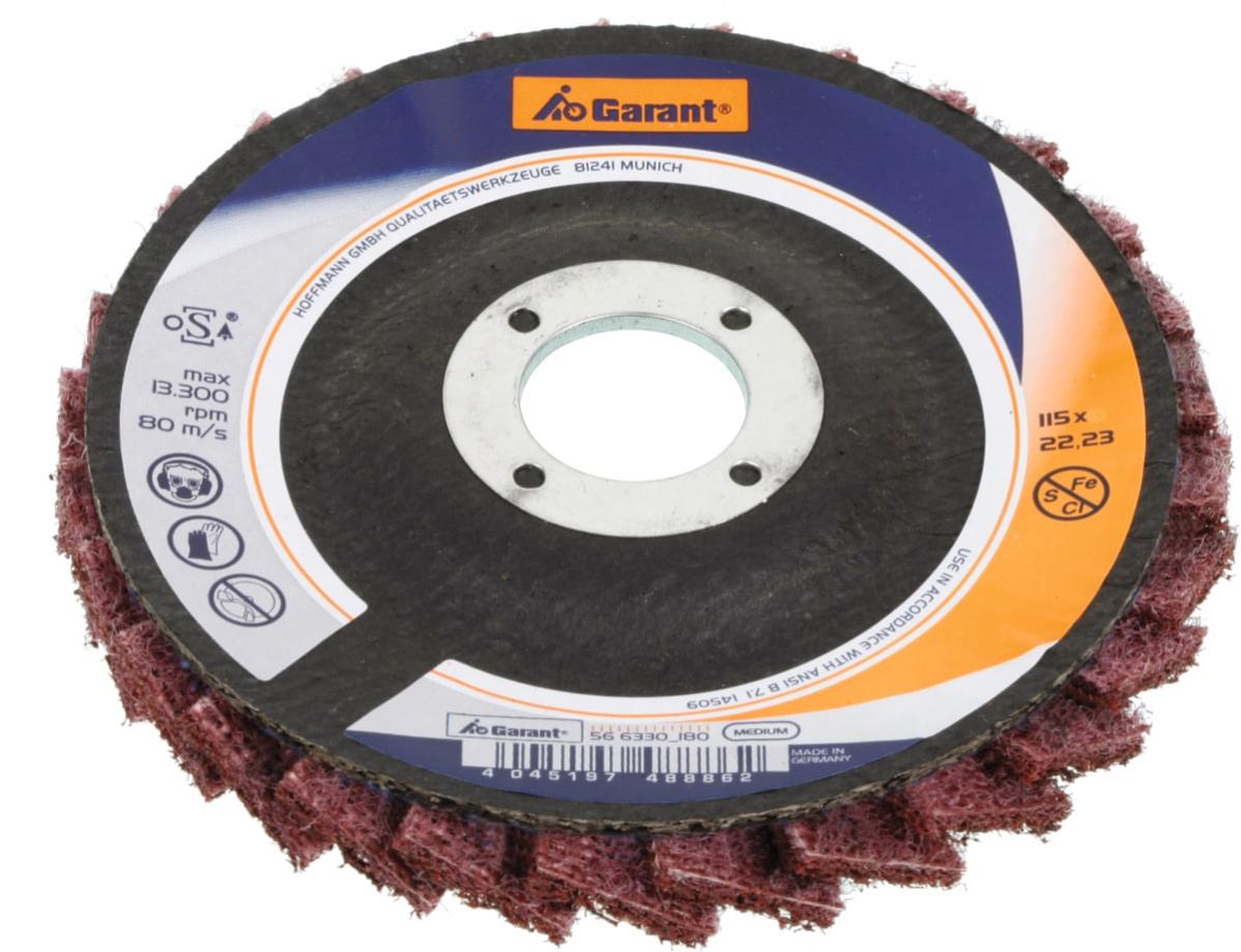 Ruota Lucidatura Non Tessuto 200x25mm - Grana 320, Per Metalli E Legno, Colore Rosso - Foto 5