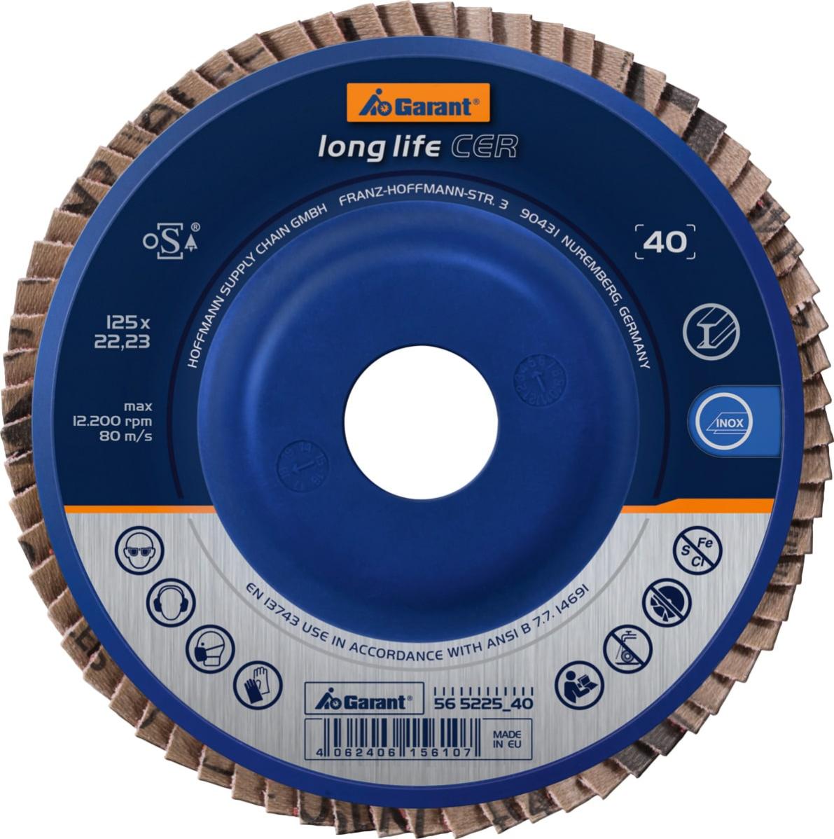 Garant Disco Abrasivo Lamellare Long Life Cer Conico Mm Leroy Merlin