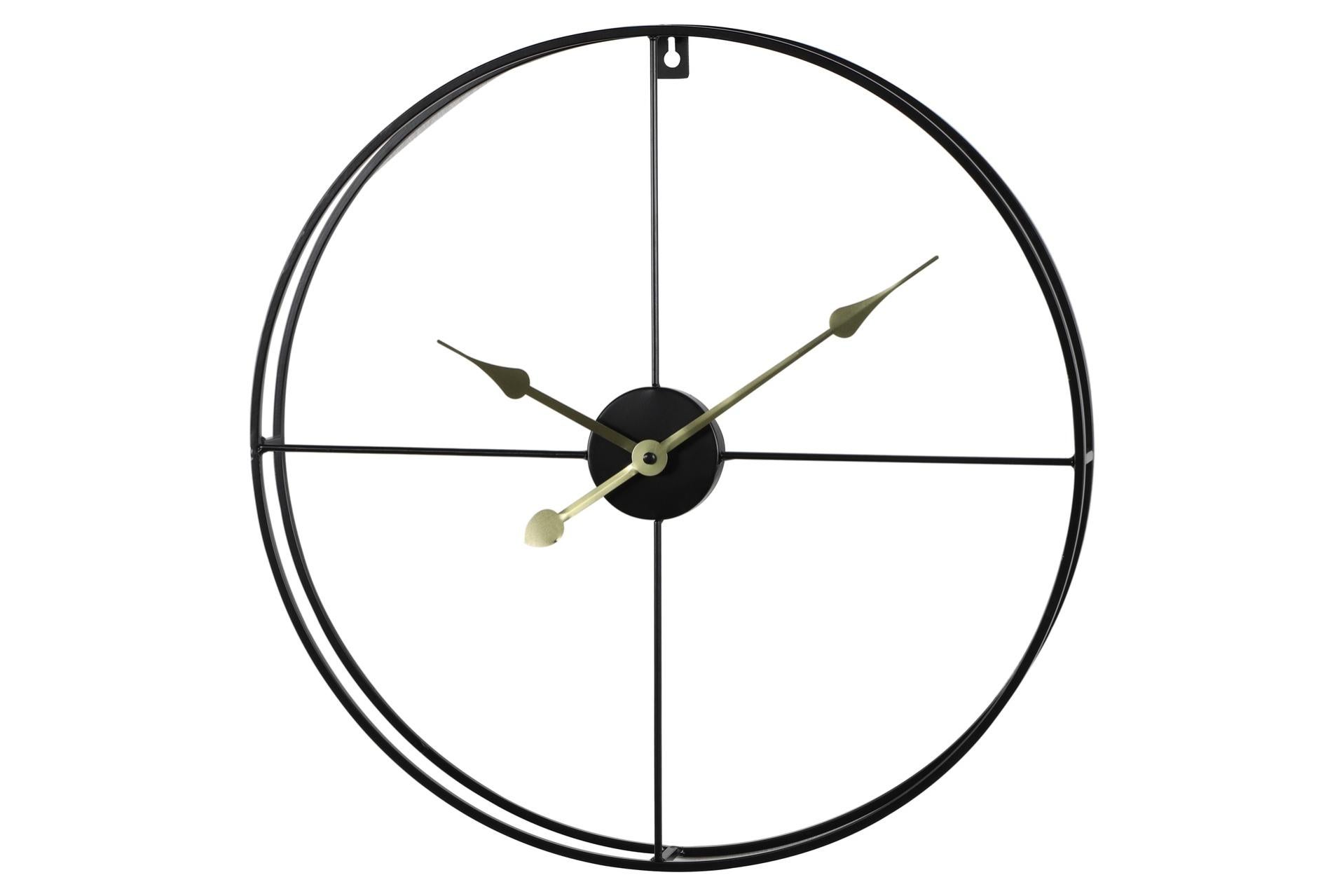 Orologio Da Parete Unilux 4 Fusi Orari, Quadrante Nero Con Lancette Bianche, Funziona Con 4 Batterie AA Incluse