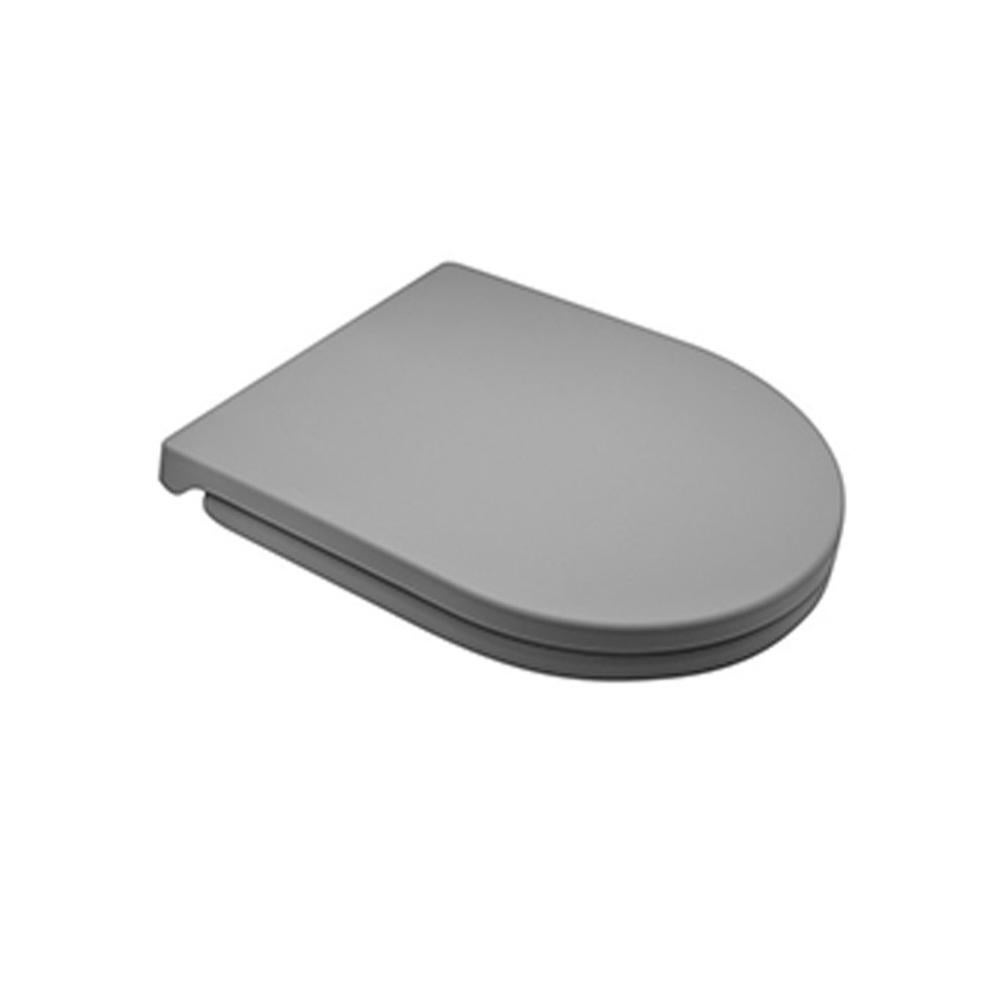 Sedile WC Wirquin Woody In MDF | Grigio | Forma Universale A U | Cerniere Inox Anticorrosione - 3
