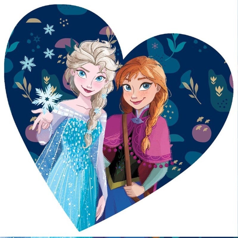Coussin décoratif Elsa et Anna 10e anniversaire de La Reine des Neiges