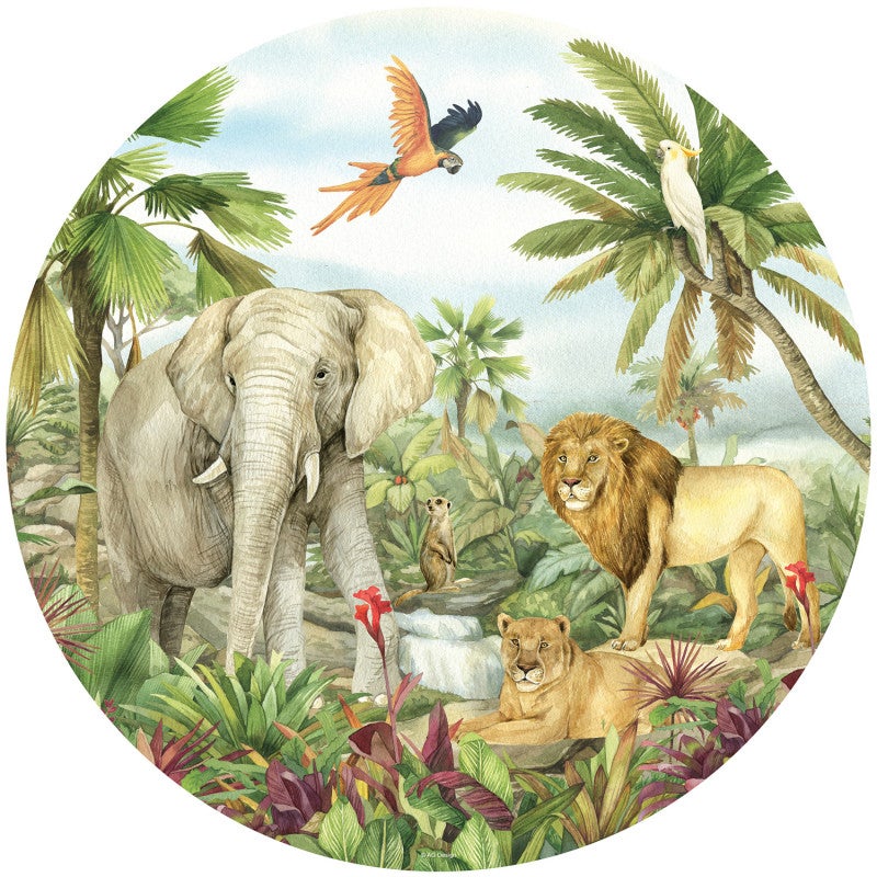 Lion, Animaux, Fermer, Plexiglas rond, Décoration murale