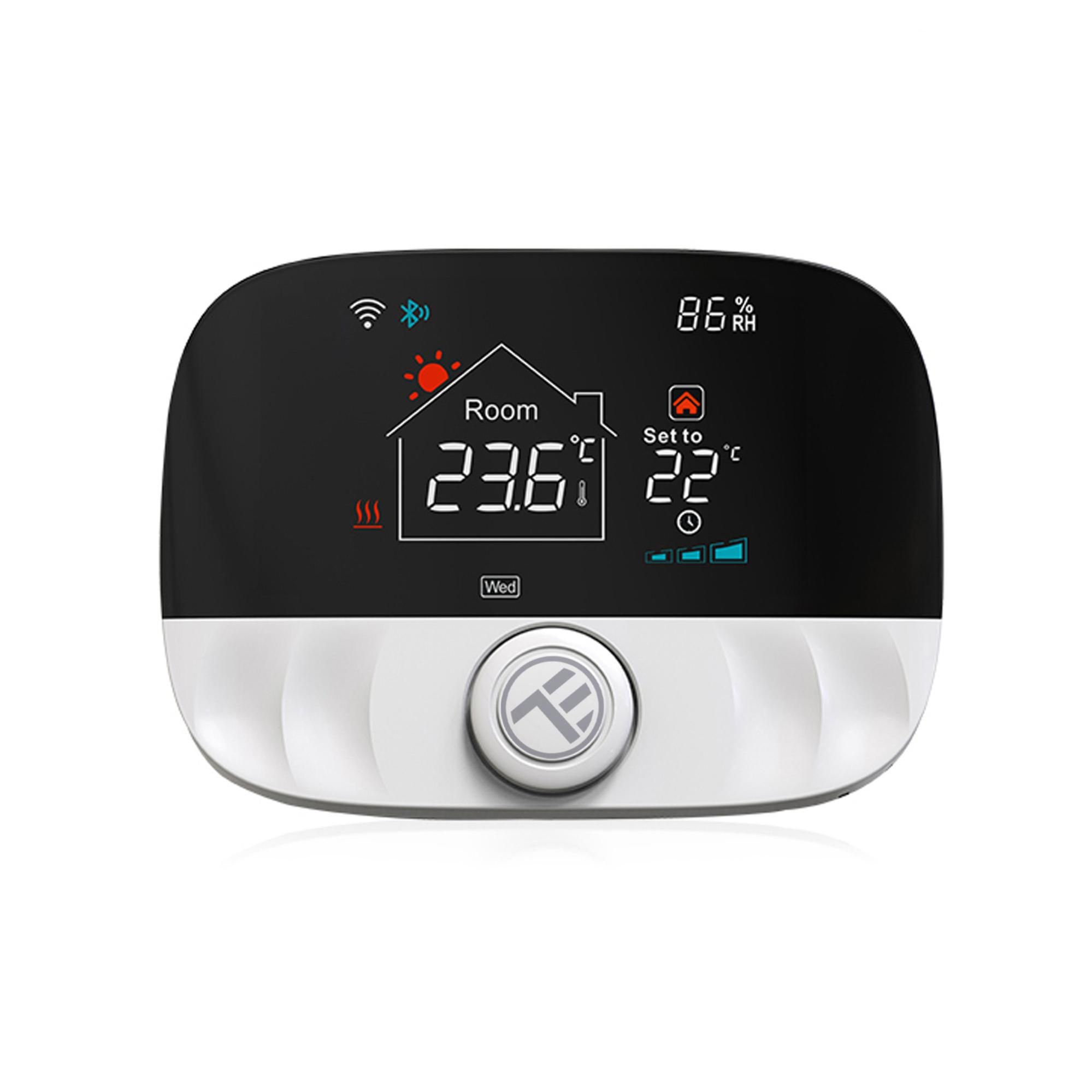 TELLUR SMART Termostato Calefaccion Inteligente WiFi Programable Seguridad Infantil Compatible Alexa y Google 6 Programas Diarios Leroy Merlin