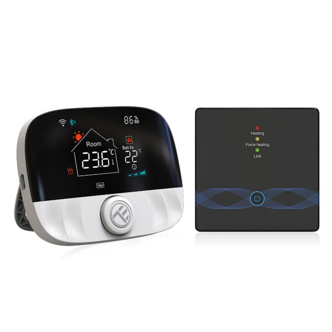 TELLUR Smart Termostato Calefaccion WiFi Alexa, Programable, Control Remoto  por App y Voz, Seguridad Infantil, Compatible con Alexa, Google y Siri