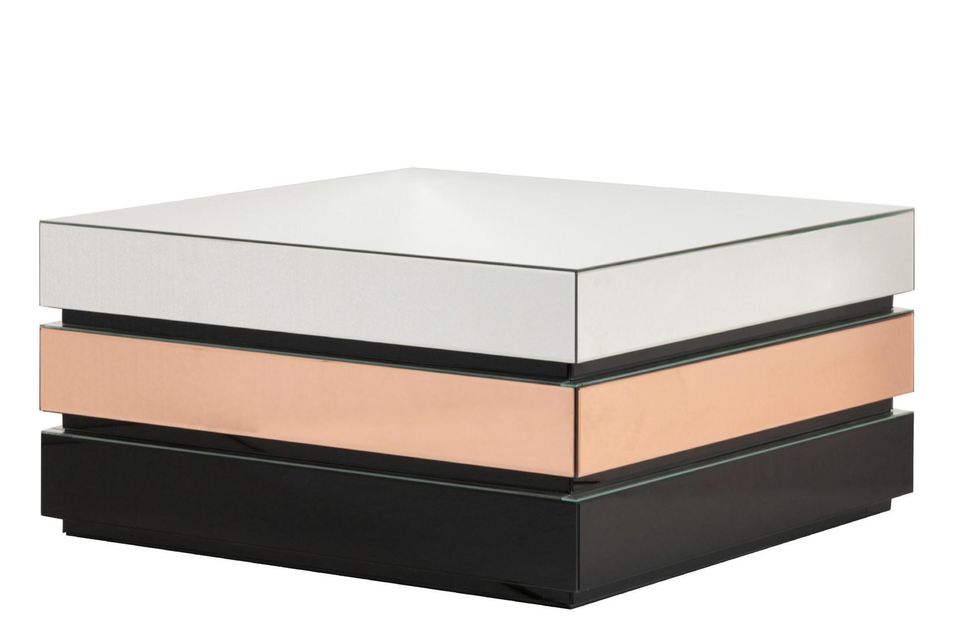 Mesa centro espejo aurham 91x91x46 cm