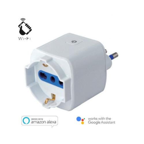 Zigbee Presa Smart Alexa, 16A Presa Intelligente con Misurazione Corrente, Smart Plug 3680W con Controllo Remoto/Controllo Vocale, Presa Temporizzata Compatibile Alexa.1 Pack