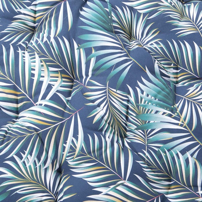 Set 2 coussins palette d'extérieur Polyester Bleu 120 x 80 x 15 cm RIOU