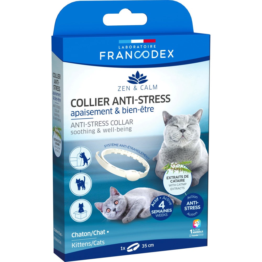 Francodex -Collier Anti-Stress apaisement et bien-être pour