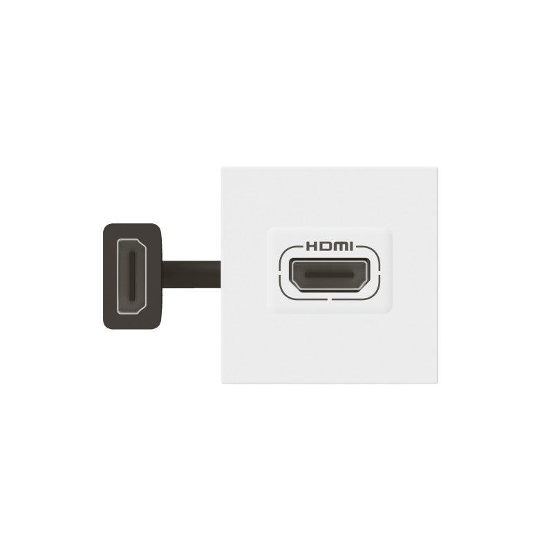 Prise HDMI 2.0 pré-connectorisée Dooxie - Blanc - 600385 - Legrand