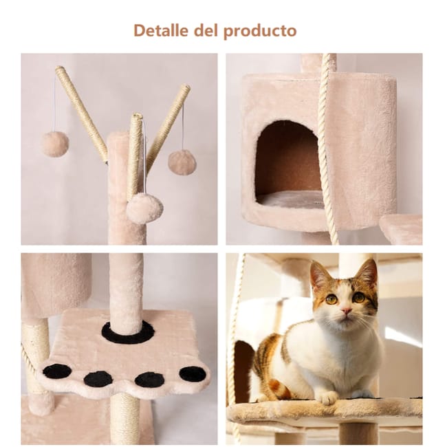 Torre de Juegos para Gatos rboles Rascador para Gatitos