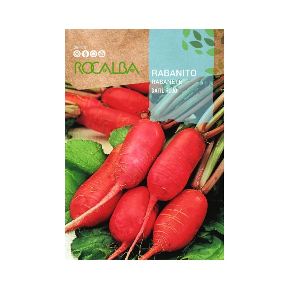Rocalba rabanito datil rojo 10g, pack 5 sobres