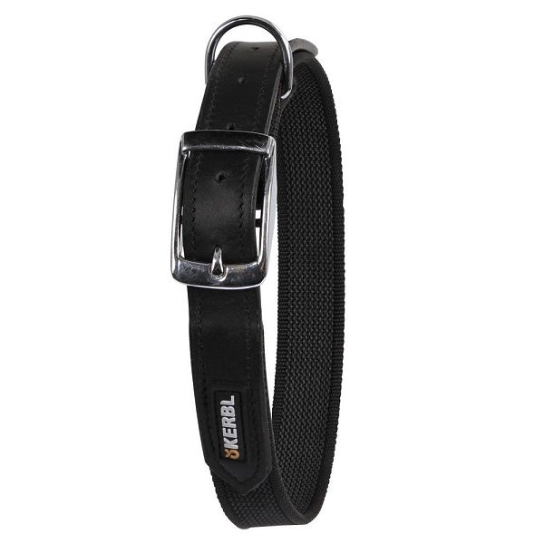 Collar antideslizante para perros negro kerbl para perros - 38-46 cm x 20 mm
