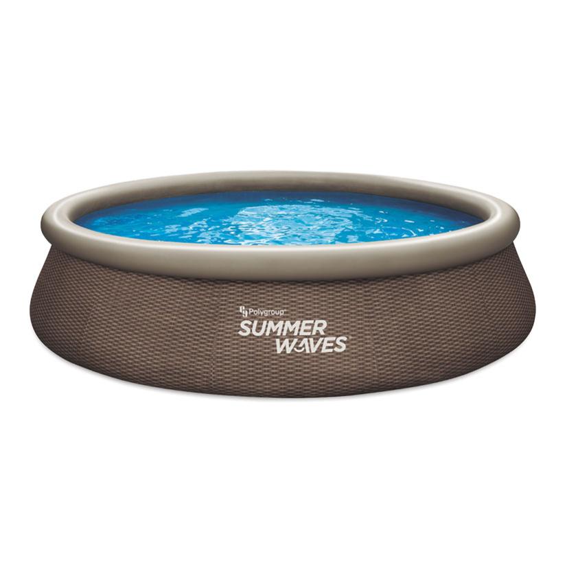 Piscina Autoportante Imitacion Rattan Ø 396X84 Cm + Depuradora