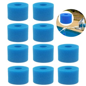 Cartouche filtrante réutilisable lavable de piscine de 48 pièces pour  accessoire de mousse de bain à remous Intex Pure Spa, filtre en mousse