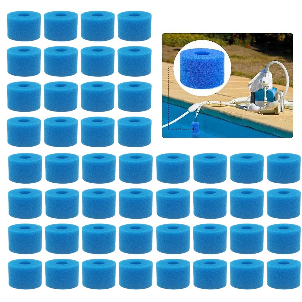 Cartouche filtrante réutilisable lavable de piscine de 48 pièces pour  accessoire de mousse de bain à remous Intex Pure Spa, filtre en mousse