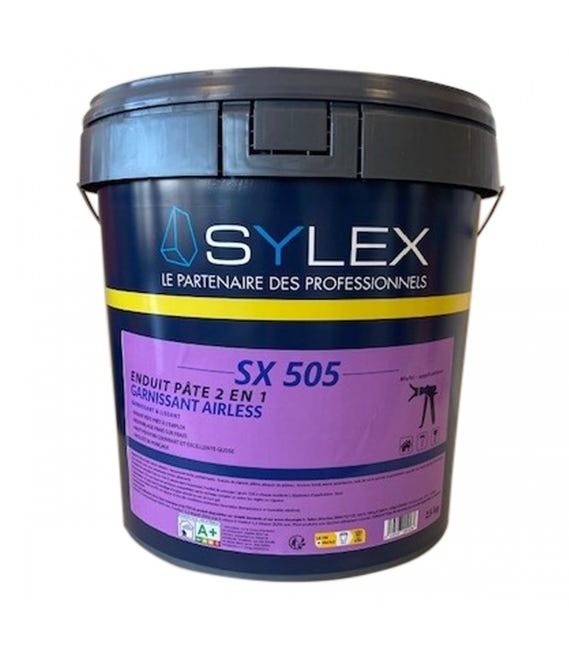 SYLEX Enduit garnissant SX505 2 en 1 airless et manuel 25 kg | Leroy Merlin