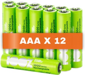 Lot de 4 batteries (accumulateurs) rechargeables AAA LR03 ANSMANN 1000 MaH