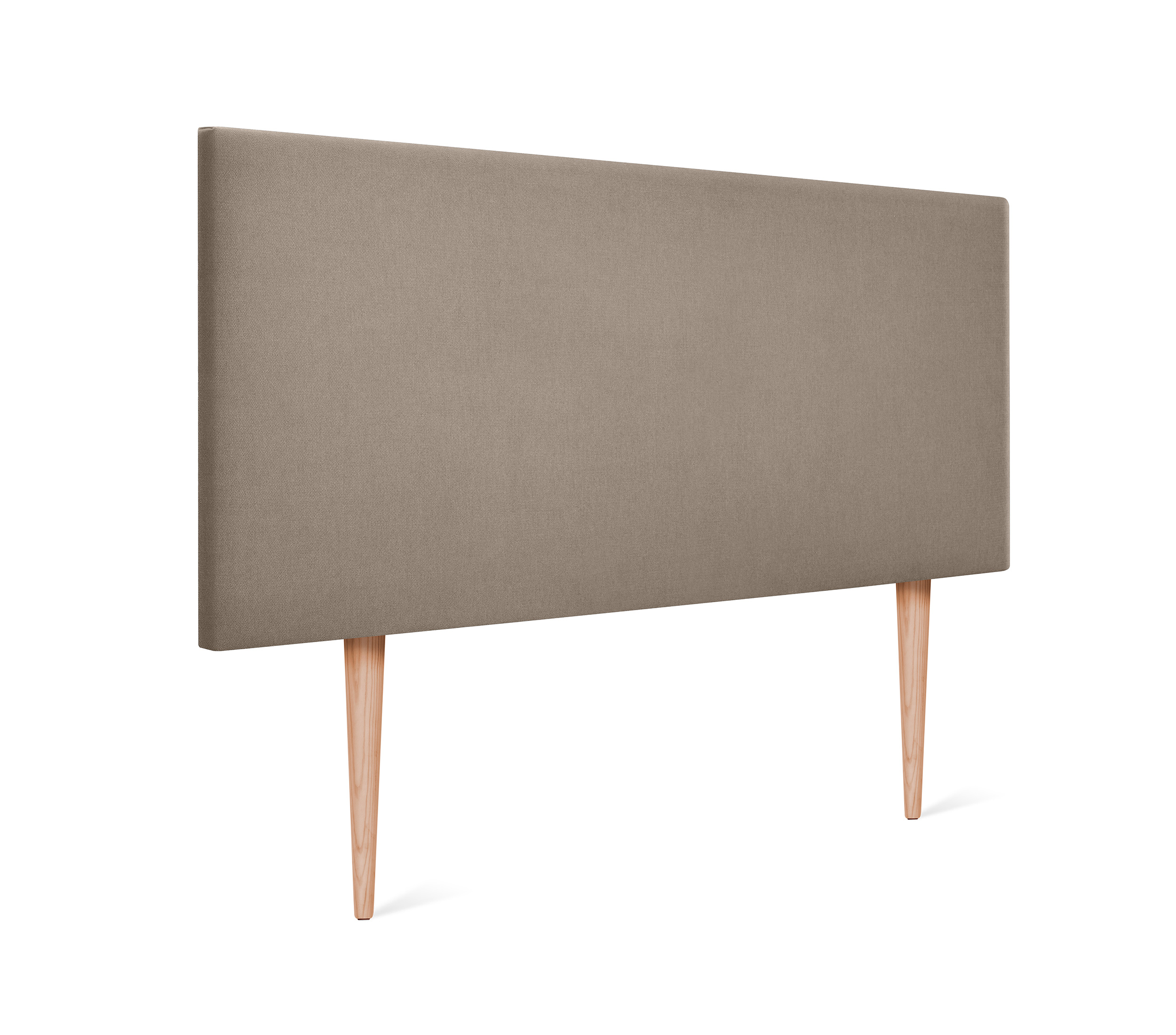 Dhome cabecero de tela aqualine liso 95x105cm con patas camas 90 - tierra