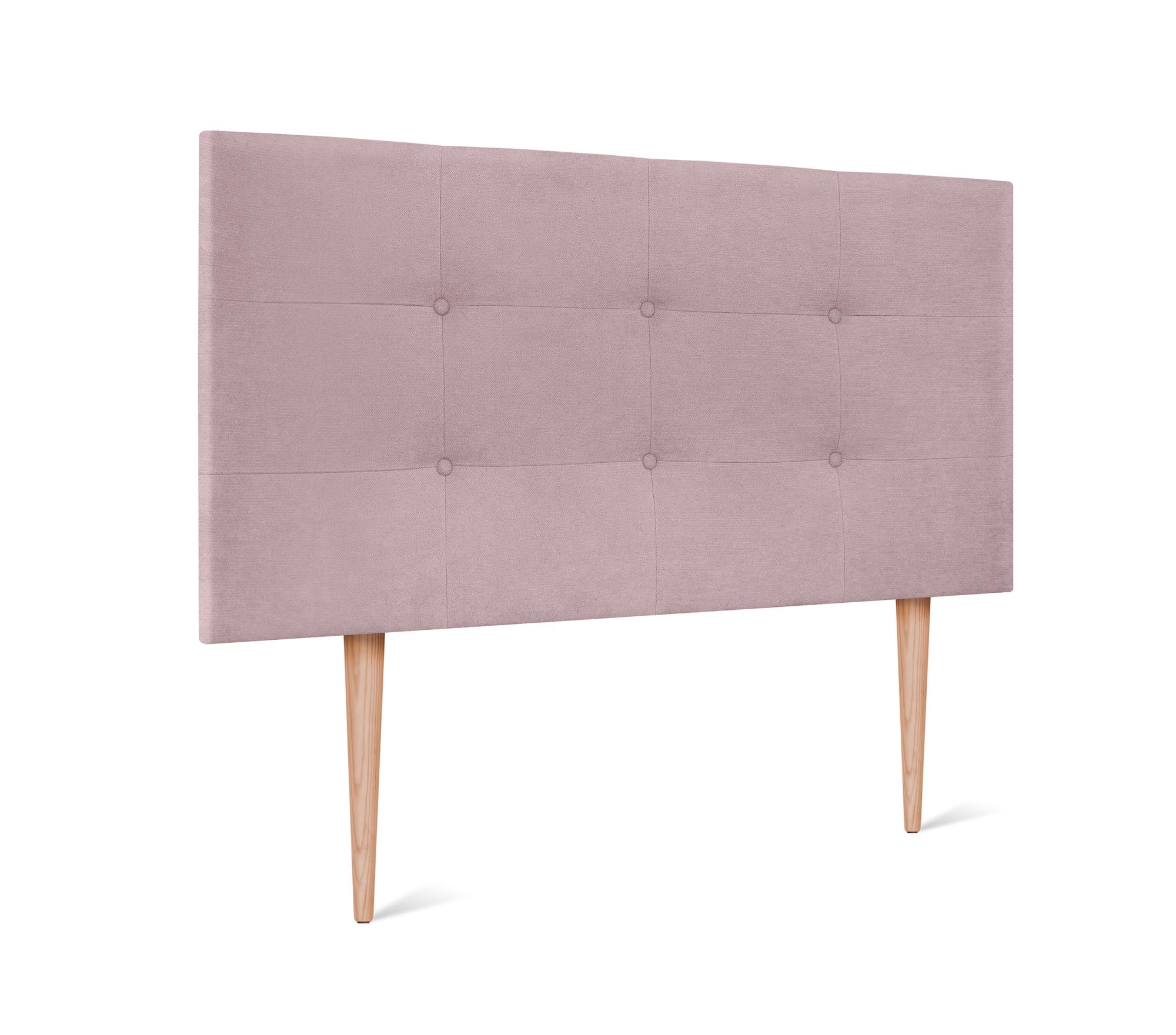 Dhome cabecero de tela aqualine capitoné 95x115cm con patas camas 90 - salmón