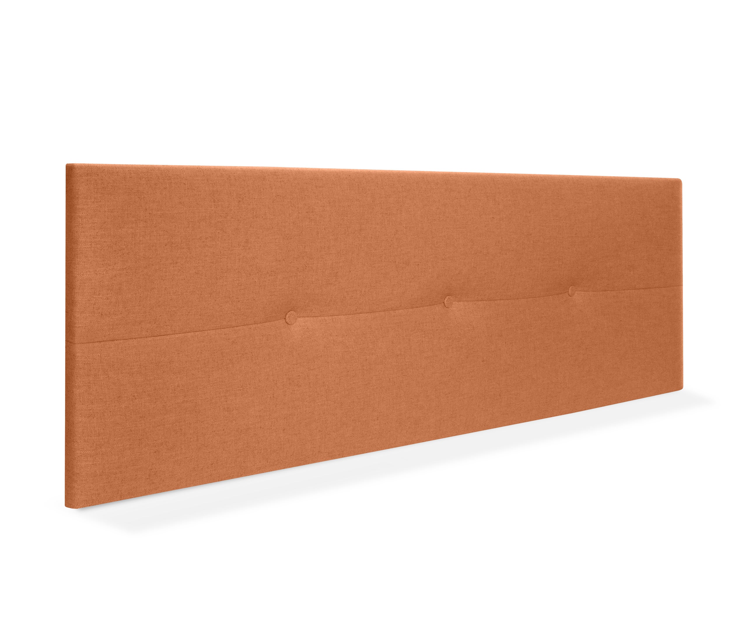 Dhome cabecero de lino natural con botones 160x50cm camas 150/160 - naranja